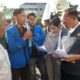 Pembina BPH UPGRIP, Dr Ahmad Zulinto, memberikan penjelasan kepada mahasiswa yang menggelar aksi di halaman Gedung Rektorat Universitas PGRI Palembang, Jumat (26/6/2026). Di hadapan peserta aksi, Zulinto menyampaikan hasil komunikasi langsung dengan Rektor UPGRIP yang, menurutnya, menegaskan BPH sebagai pihak yang dipertanggungjawabkan dalam penyelenggaraan universitas.