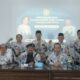 Anggota Lembaga Konsultasi dan Bantuan Hukum (LKBH) PB PGRI, Drs. Siswaji, M.Pd.,menyampaikan keterangan kepada wartawan di Gedung Guru Palembang, Minggu (28/6/2026). Dalam kesempatan itu, Siswaji mengimbau guru dan anggota PGRI tidak terjebak dalam polarisasi kepengurusan organisasi serta mengedepankan kepastian hukum dan menghormati seluruh proses peradilan yang masih berlangsung. Foto: Dok
