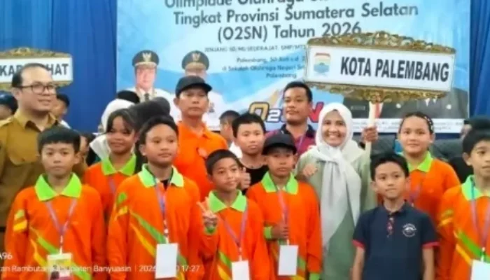 O2SN Sumsel 2026 Resmi Bergulir, Ratusan Atlet Pelajar Berebut Tiket ke Pentas Nasional