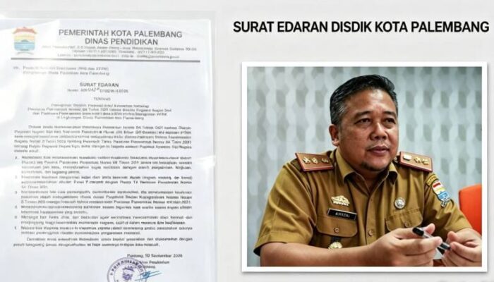 Disdik Palembang Tegaskan Disiplin ASN, Presensi Harus Jujur dan Pelanggaran Siap Ditindak