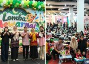 300 Anak PAUD hingga SD Adu Kreativitas di Lomba Mewarnai Greebel Palembang
